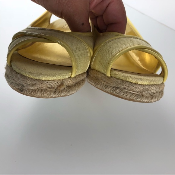 Talbots Wedged Heels yellow size 5.5 (#20) - Picture 6 of 8